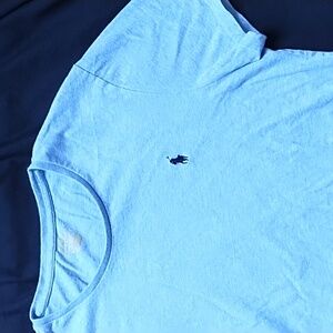 POLO Ralph Lauren blue tee. Men's Custom Slim Fit Large